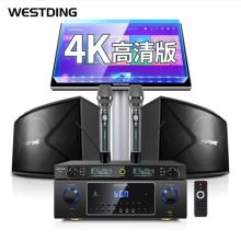 威斯汀 118五单元+4K智能语音4T版 音箱家庭影院智能语音点歌机套装ktv 家用唱歌卡拉OK卡包设备（单位：套）