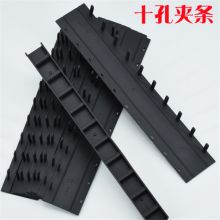 麦尔姆斯 22.5mm 标书装订条黑色文件梳式装订机塑料夹条蓝色 黑色夹条50根   约装180张（单位:盒）