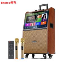 新科 W26 23寸高清大屏 视频机广场舞音响地摊叫卖家用KTV网络点歌机拉杆音箱 金色（单位：台）