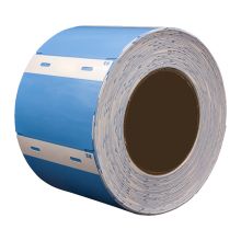 宝威 95*65mm 国产挂牌设备标签纸 适用于台式设备100张/卷（单位：卷）淡蓝