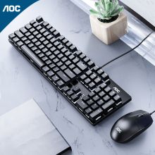 AOC GK410T 套装 机械键盘/有线键鼠 黑色 (单位：套）
