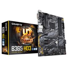 技嘉 B365M-HD3 24.4*24.4cm 电脑台式机主板 黑色（单位：盒）