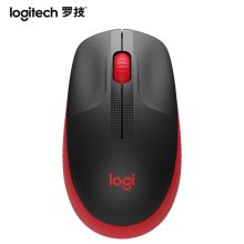 罗技（Logitech）M190 全尺寸无线光电鼠标 笔记本电脑台式机商务办公无线家用鼠标 红色（单位：个）