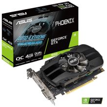 华硕 PH-GTX1650-O4G GDDR5 4GB 凤凰版 小机箱电脑游戏专业显卡 黑色（单位：个）