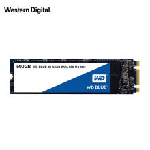 西部数据(WD) 500GB 西部数据（WD）500GB SSD固态硬盘 M.2接口(SATA总线) Blue系列-3D进阶高速读写版｜五年质保（单位：个） (单位：个)