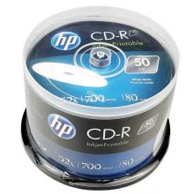 惠普  CD-R  52速 700M刻录盘 空白光盘 50片桶装  1桶  蓝色  (单位:桶)