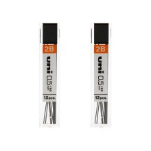 三菱 UL-1405 自动铅笔芯/活动铅笔芯0.5mm 2B 2管装 黑色 （单位：管）