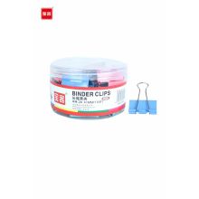 宝客 BK-2302 2号彩色长尾夹 41mm 24个/筒 混色 (单位:筒)