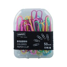 史泰博 回形针 50mm 50枚/盒 彩色 单位：盒