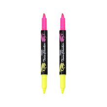 派通 SLW8 双头双色荧光笔 3.0mm 2支/袋 粉色 （单位：袋）