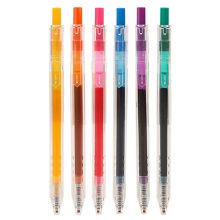 晨光 AGPH2805 按动子弹头彩色签字笔 0.5mm 6支/盒 彩色 （单位：盒）