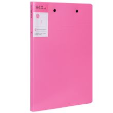 得力 5056 双强力夹硬文件夹 A4 单个装 红色 （单位：个）