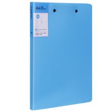 得力 5056 双强力夹硬文件夹 A4 单个装 蓝色 （单位：个）