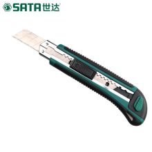世达(SATA) S93427  橡塑柄推钮美工刀13节9x80MM 绿 (单位:个）