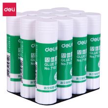 得力 7102 9g 12支/盒 固体胶 白色 （单位：盒）