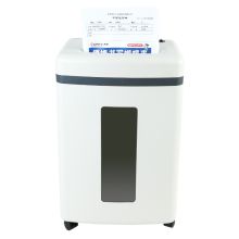 齐心 S350 防卡纸保密总监碎纸机 2*6mm/6张纸/22L/双入口/续航10min 白 (定制)