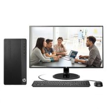 惠普 280 Pro G5 MT 台式电脑 配21.5英寸显示器 (i3-9100/4G/256GSSD+1TB/WIN10H/3Y) (单位:套) 黑色