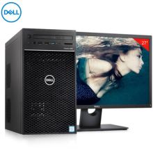 戴尔 T3630 塔式图形工作站（i7-9700/8核/64G/256G+4T/8G独显/27寸液晶显示器） 黑色（单位:台）