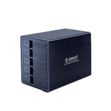 奥睿科 9558 硬盘柜 3.5英寸SATA串口USB3.0硬盘盒 升级款五盘位 黑色 单位：个