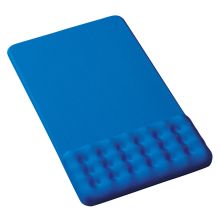 山业 MPD-GEL20BL 硅胶鼠标垫带腕托凹凸透气 蓝色  (单位：个)