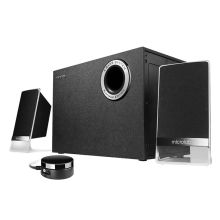 麦博 MICROLAB M-200BT铂金版 4.0蓝牙音箱 灵动线控 2.1多媒体有源低音炮 黑色