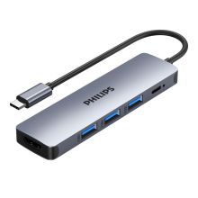 飞利浦 PHILIPS SWR1607C/93 Type-C扩展坞 USB-C转HDMI转接头 4K投屏
