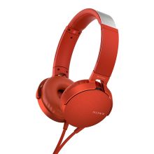 索尼 SONY MDR-XB550AP 头戴式重低音立体声耳机 红色