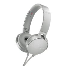 索尼 SONY MDR-XB550AP 头戴式重低音立体声耳机 浅灰白