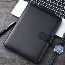 朗捷 A5 商务笔记本 搭扣活页本可拆卸笔记本  单个装 （单位：个）黑色