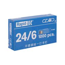 瑞特 41RSD004 不锈钢钉订书钉 24/6 1000枚/盒 单位：盒 配色