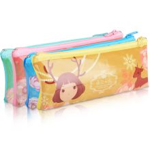 得力 3093 透明PVC材质笔袋 配色（单位：只）