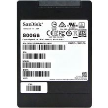 闪迪 CloudSpeed ULTRA系列 SDLF1DAM-800G 企业级SSD固态硬盘 SATA3.0接口  (单位:个) 黑色