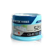 铼德RITEK 光盘 CD-R 52速 700M 办公系列 50片桶装 刻录盘