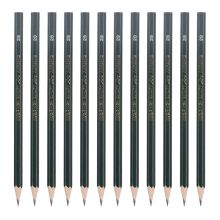晨光 AWP30402 六角木杆铅笔 2B 12支/盒 黑色 （单位：盒）