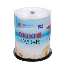 麦克赛尔 MAXELL DVD+R M2系列 刻录光盘 16速 4.7GB 珍珠白 桶装100片