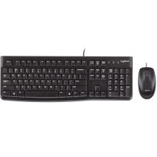 罗技 LOGITECH MK120 有线键鼠套装 黑色