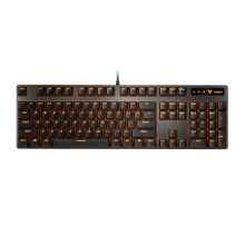 雷柏 RAPOO V500PRO单光版 有线机械键盘 黑色 青轴
