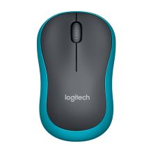 罗技 LOGITECH M185 无线鼠标 黑色蓝边