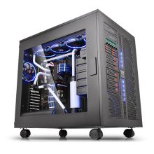 TT THERMALTAKE COREW200 黑色双系统机箱