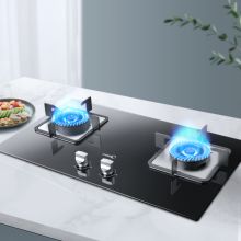 美的（Midea）钢化玻璃燃气灶 大火力 一级能效 双灶嵌入式 台嵌两用 燃气灶具(液化气) JZY-Q216B（单位：台）