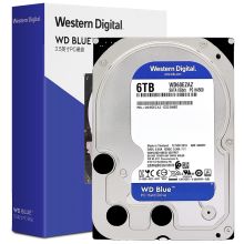 西部数据 WD60EZAZ 台式机械硬盘（蓝盘/6TB/SATA6Gb/s 5400转256MB）（单位:个）