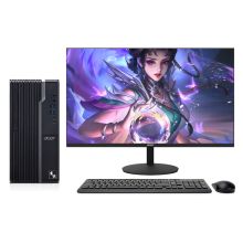 宏碁 acer 台式机制图设计商用主机+27英寸显示屏