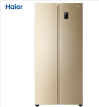 海尔/Haier 金色BCD-480WBPT . 480升风冷无霜变频智能对开门双门冰箱90°悬停门双变频 1台