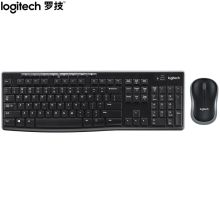 罗技/Logitech   MK270 无线商务办公 键鼠套装  全尺寸 黑蓝色 带无线2.4G接收器 1*1