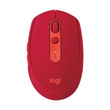 罗技 LOGITECH M590 多设备静音无线鼠标 宝石红