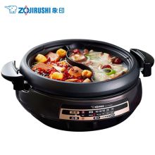象印/ZO JIRUSHI EP-PVH30C 电饭煲/电饭锅 多功能家用电鸳鸯锅大容量火锅煎蒸煮炒炖一体锅大容量  BA黑色