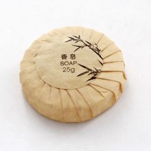 速得利 25g简约牛皮纸圆形包裹香皂 500个装 一次性香皂 白色(单位：个）