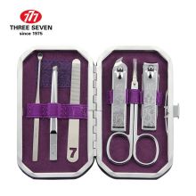 777 NTS-6017 11.3*6.9*2.1cm（皮套）指甲钳六件套 熏衣紫 （单位：套）