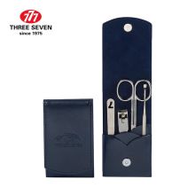 777 NTS-6020 10.1*6*1.5cm（皮套）指甲钳四件套 墨青蓝 （单位：套）
