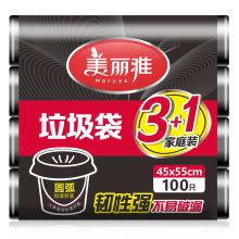 美丽雅 HC050174 八角垃圾袋 45*55cm 25/卷 4卷/包(单位：包)